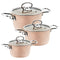 OMS Brown Mini Granite Casseroles Set Of 3